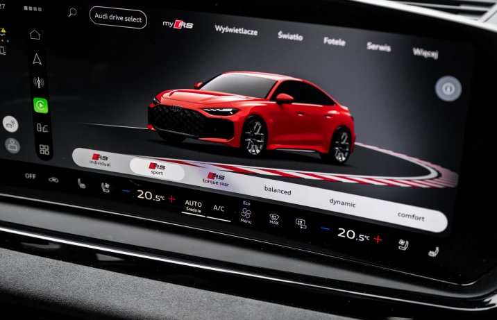 Audi RS 5 Limousine (2026) – test – tryby RS
