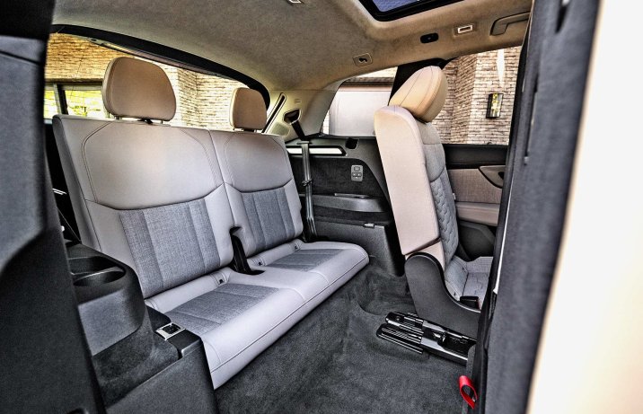 Audi Q7 – wnętrze, trzeci rząd