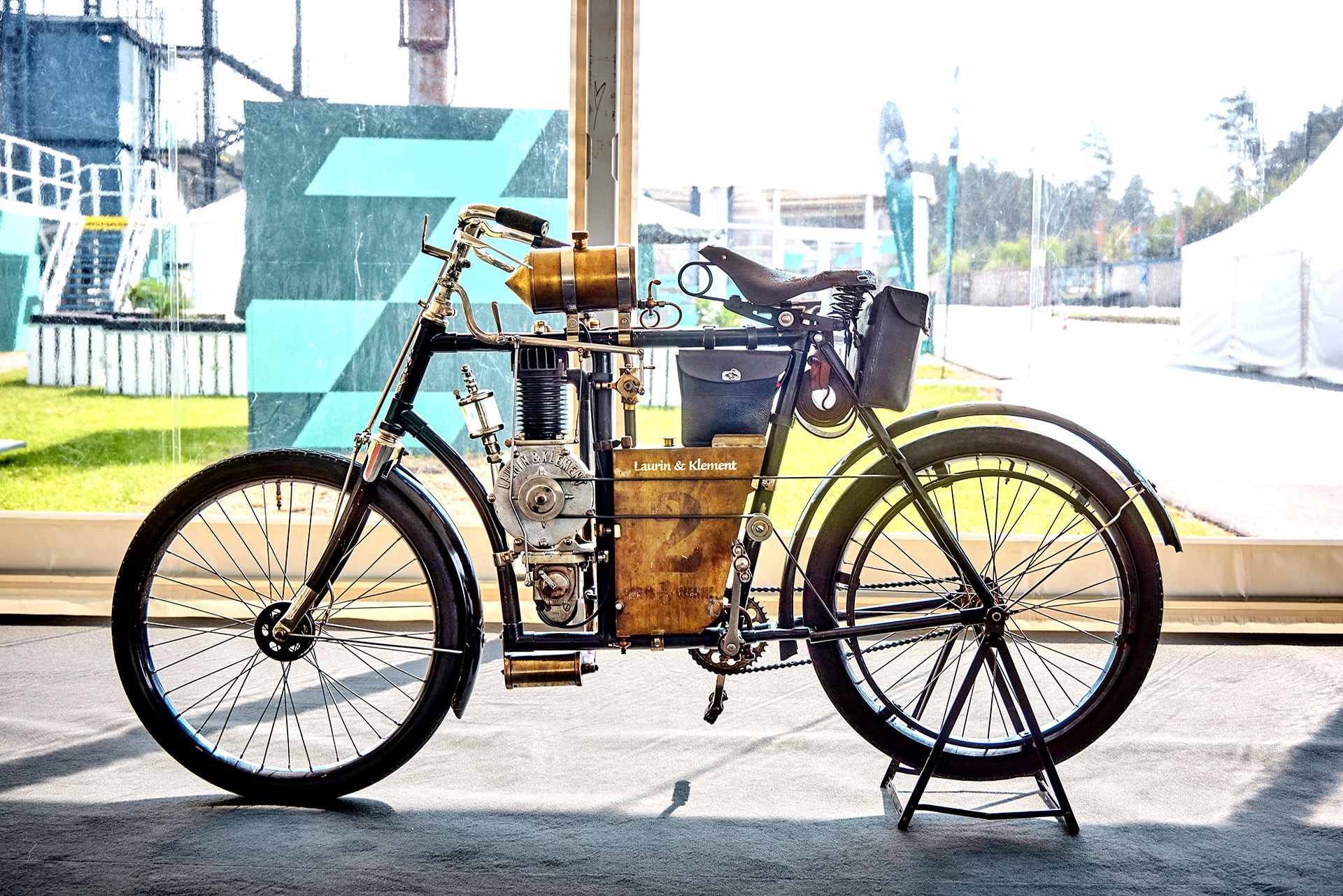 Motocykl Laurin & Klement związany z początkiem historii Skoda Motorsport.