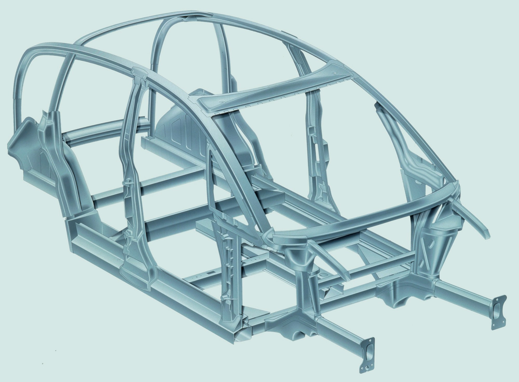Aluminiowa struktura Audi Space Frame pierwszego Audi A2