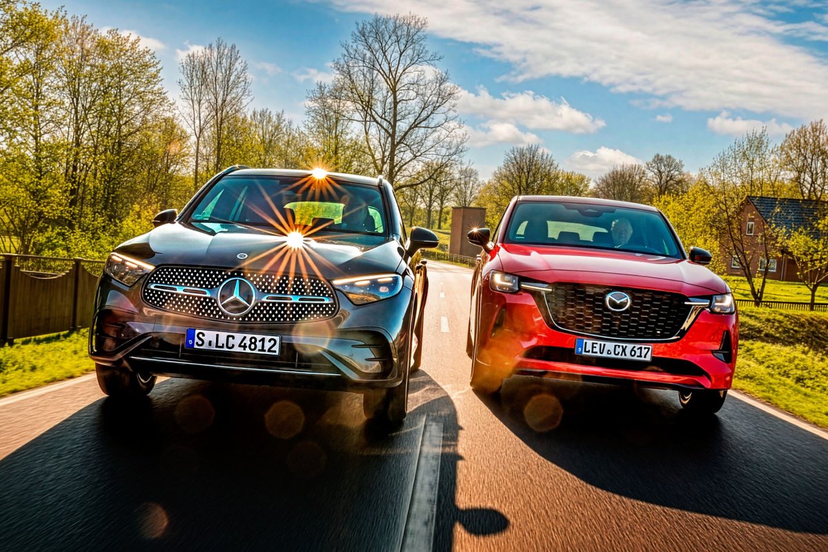 Mazda CX-60 kontra Mercedes GLC – dwa świetne sześciocylindrowe diesle, dwie cenowe ligi | PORÓWNANIE