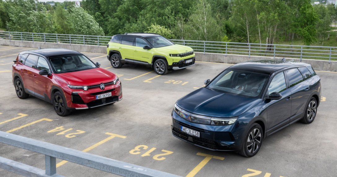 Citroen C5 Aircross, Jeep Compass, Opel Grandland - przody