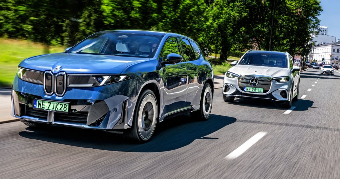 BMW iX3 vs Mercedes GLC (2026) - test, porównanie - przody