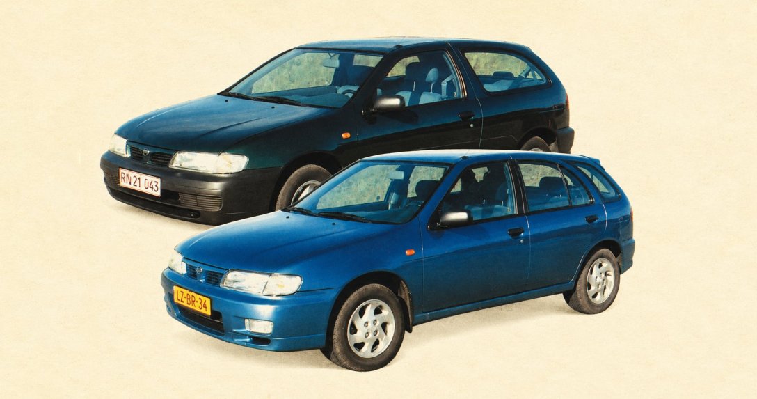 Nissan Almera w wersji pięciodrzwiowej i trzydrzwiowej – widok z boku