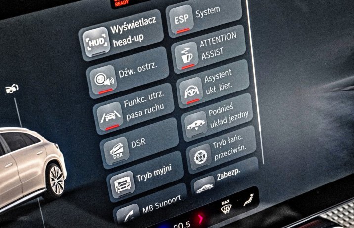 Mercedes GLC 400 4Matic electric (2026) – test – menu skrótów