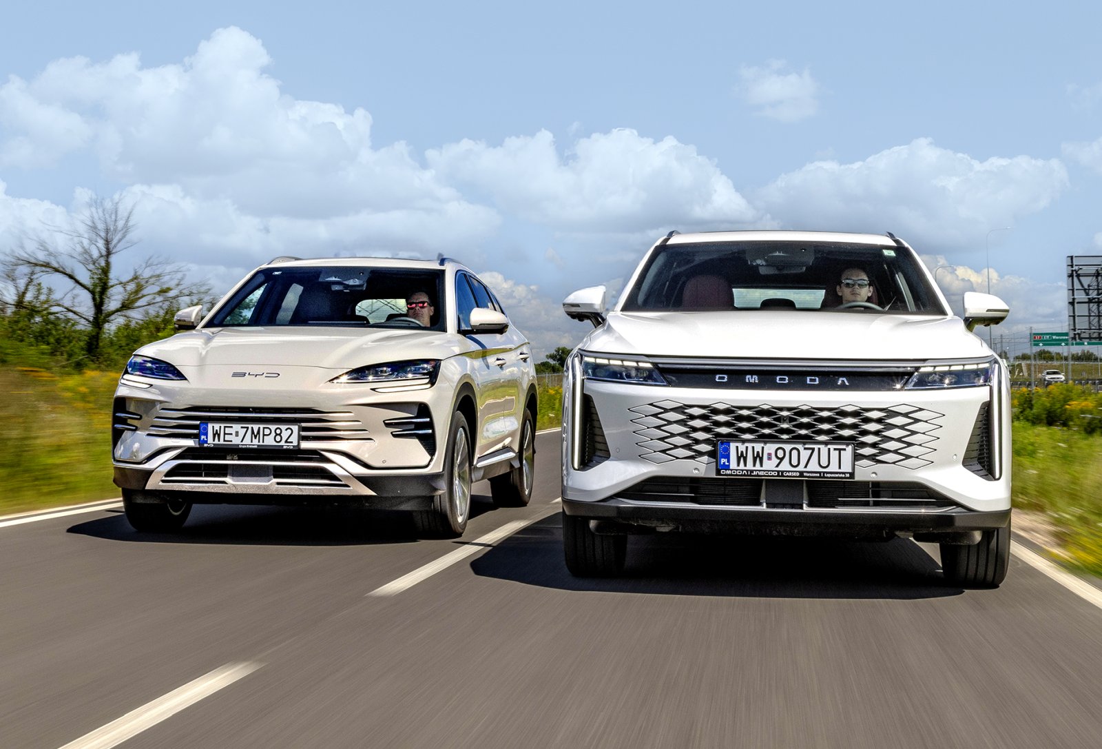 BYD Seal U kontra Omoda 9 (2026) porównanie - przód 02