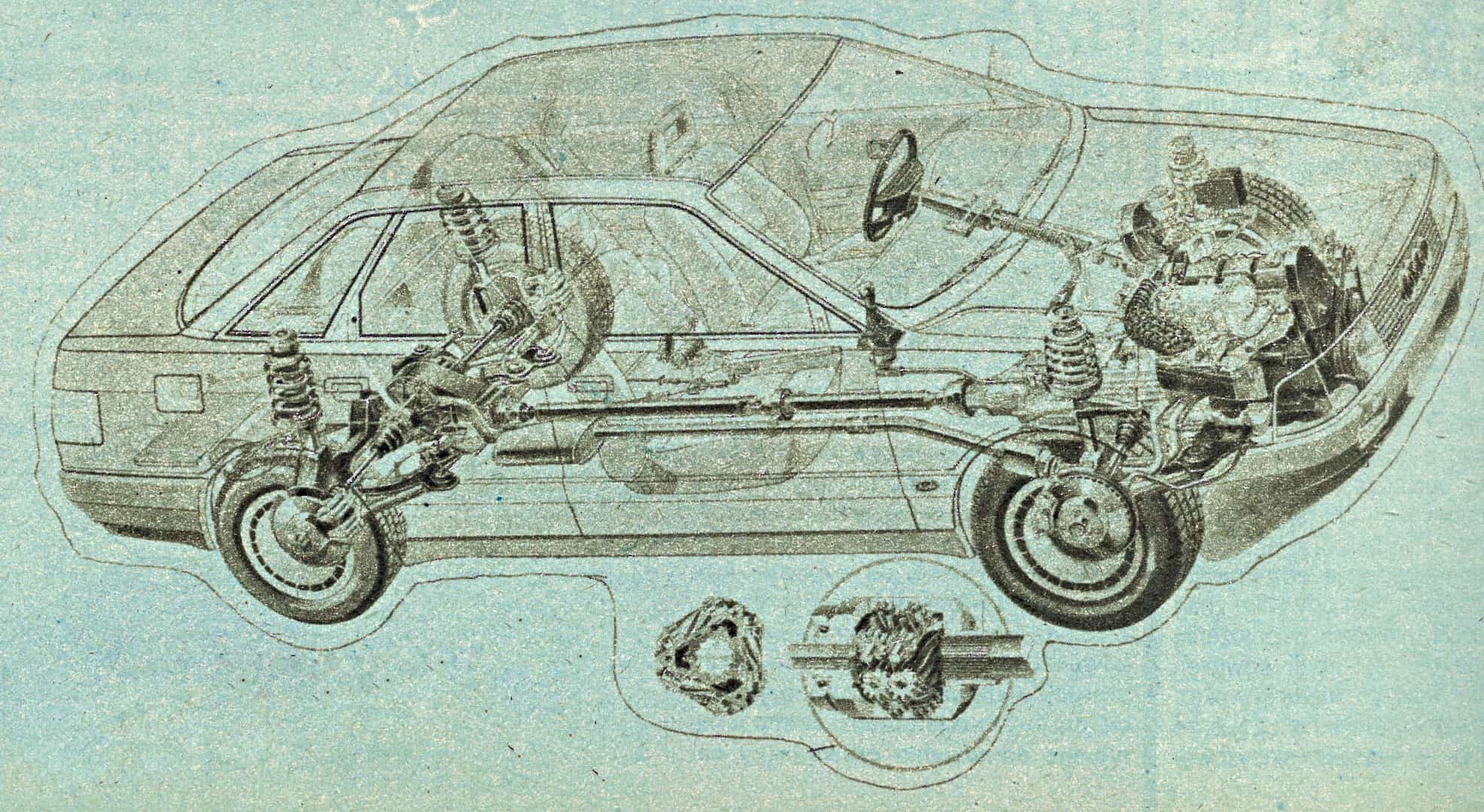 Audi 80 B3 quattro przekrój