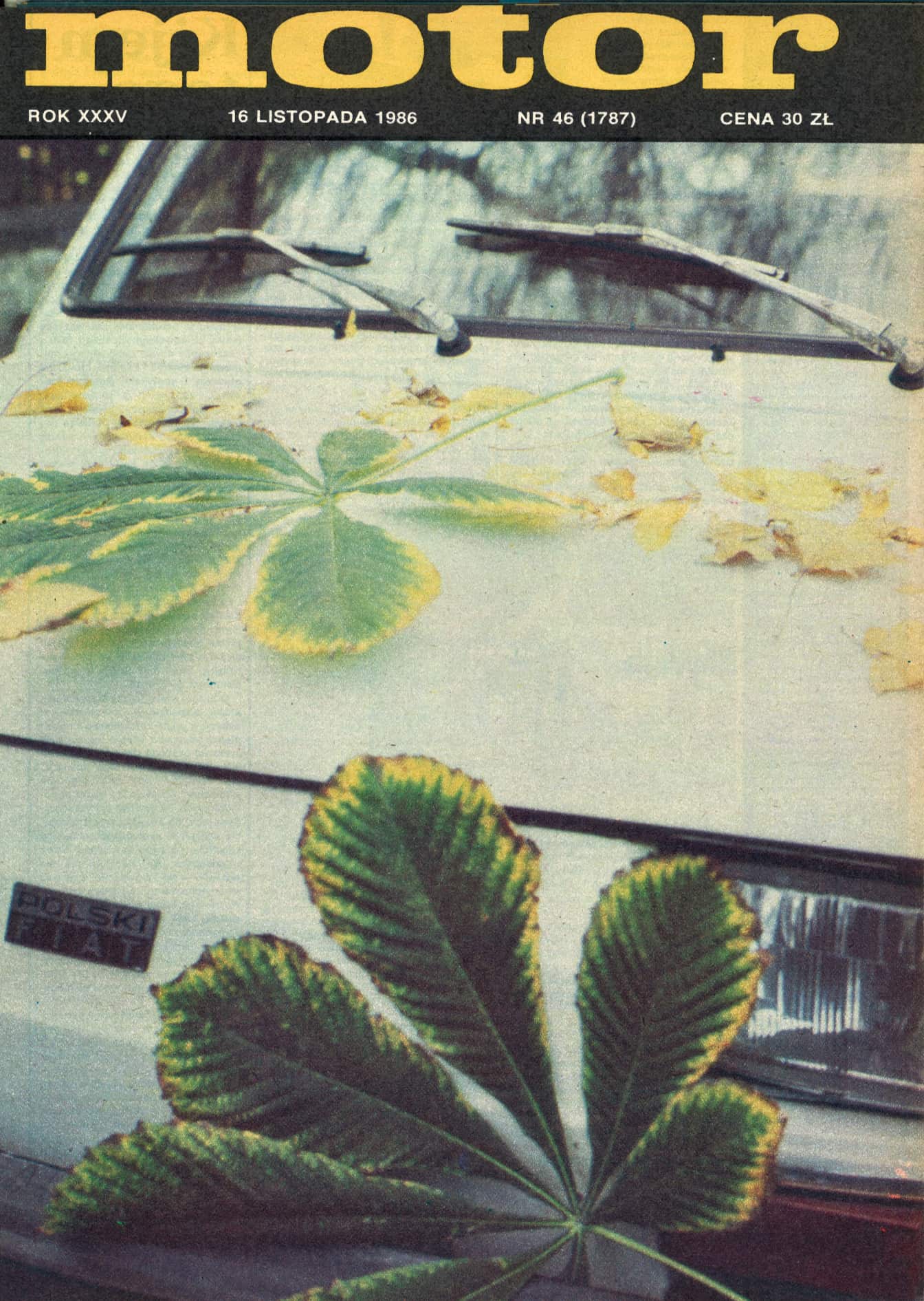 okładka tygodnika Motor numer 46 z 1986 roku