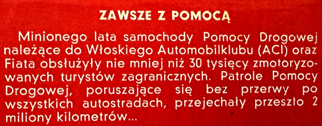 Motor numer 44 z 1976 roku – moto notki