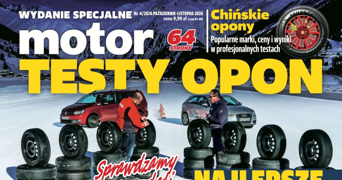 Okładka wydania specjalnego „Motoru” 4/2026 poświęconego testom opon