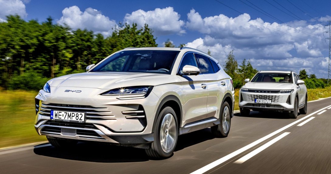 BYD Seal U kontra Omoda 9 (2026) - porównanie - przód